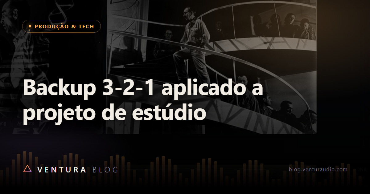 Backup 3-2-1 aplicado a projeto de estúdio
